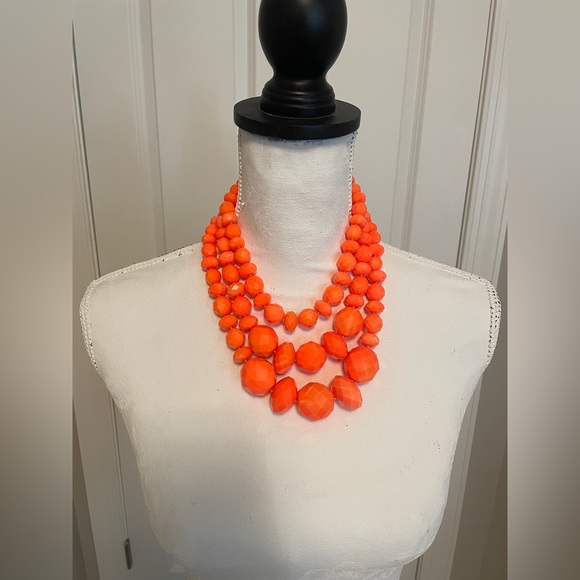 kate spade Jewelry - Kate Spade orange statement necklace